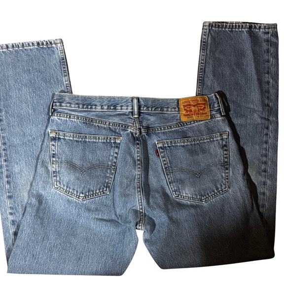 Levi’s Mens 505 Vintage Blue Denim Jeans 90s Sz 36x34 - Picture 3 of 7